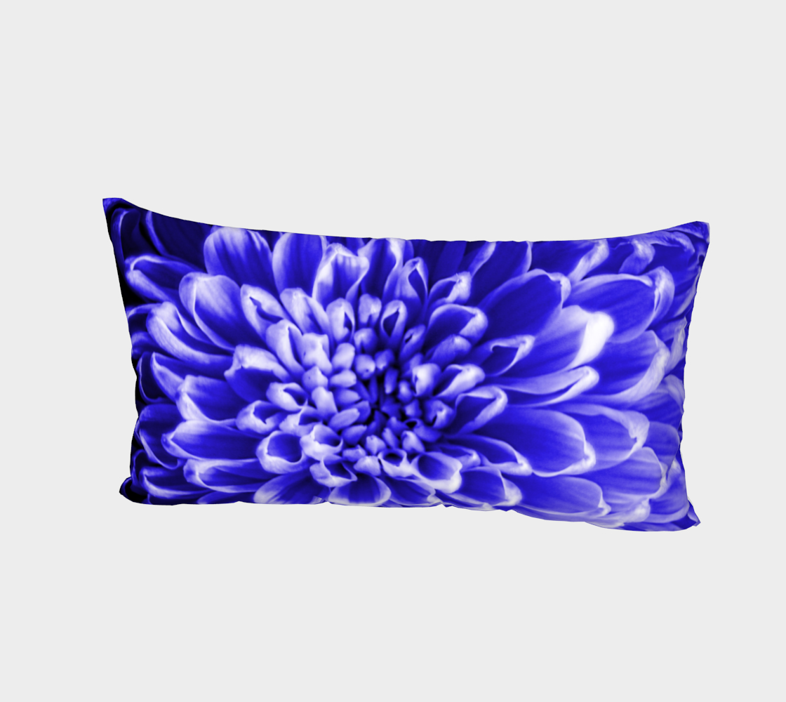 Blue Chrysanthemum Bed Pillow Sham