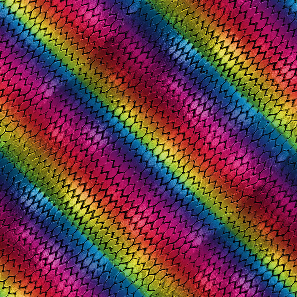 Diagonal Rainbow Dragon Scales Digital Image Download