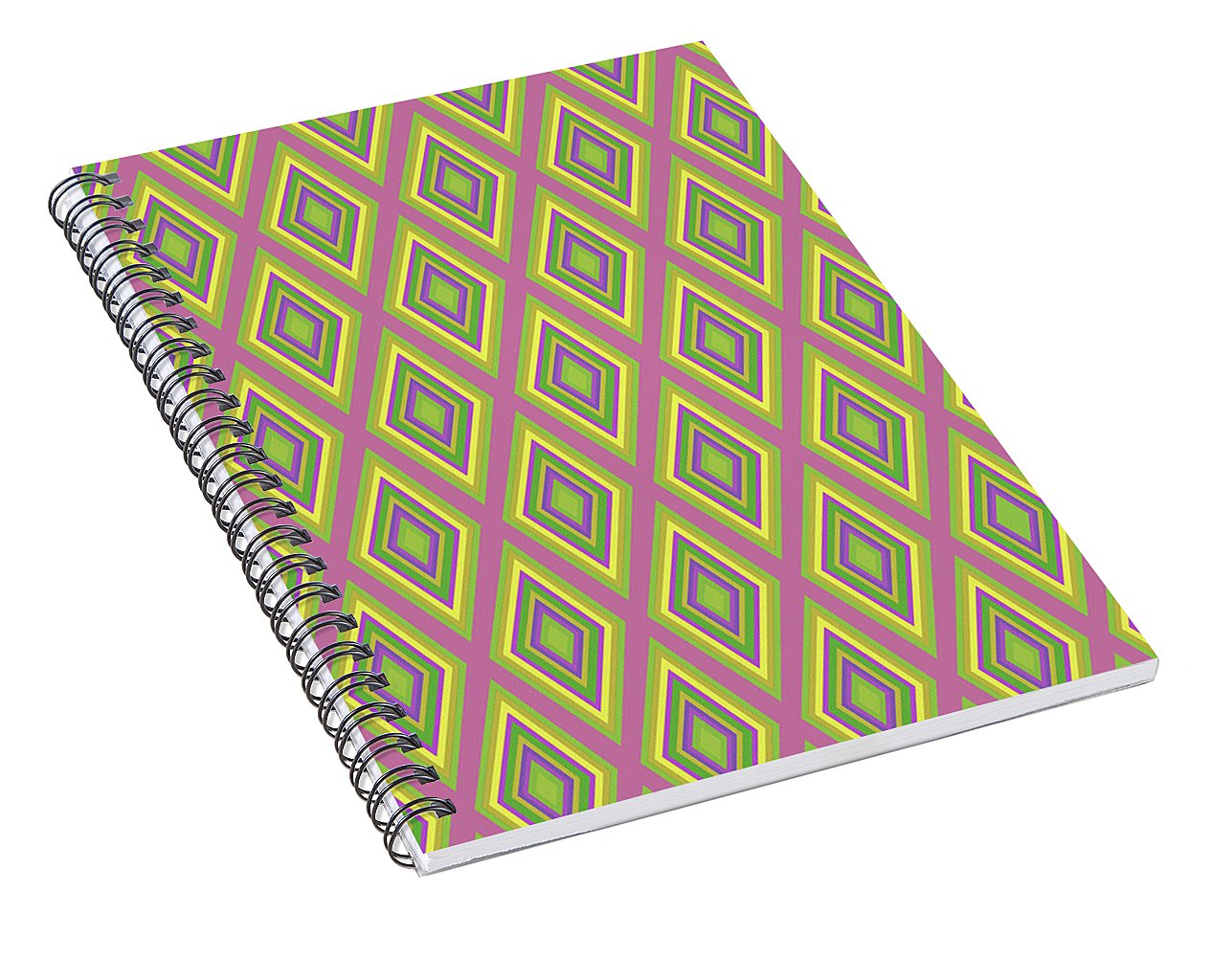 Diamonds Pattern Variation 6 - Spiral Notebook