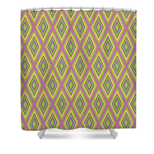 Diamonds Pattern Variation 6 - Shower Curtain