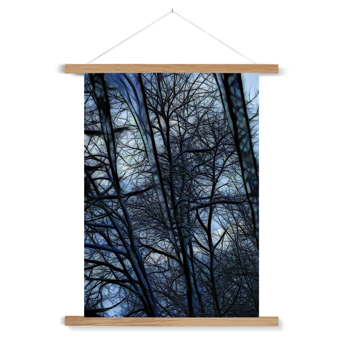 Twilight Icicles Fine Art Print with Hanger