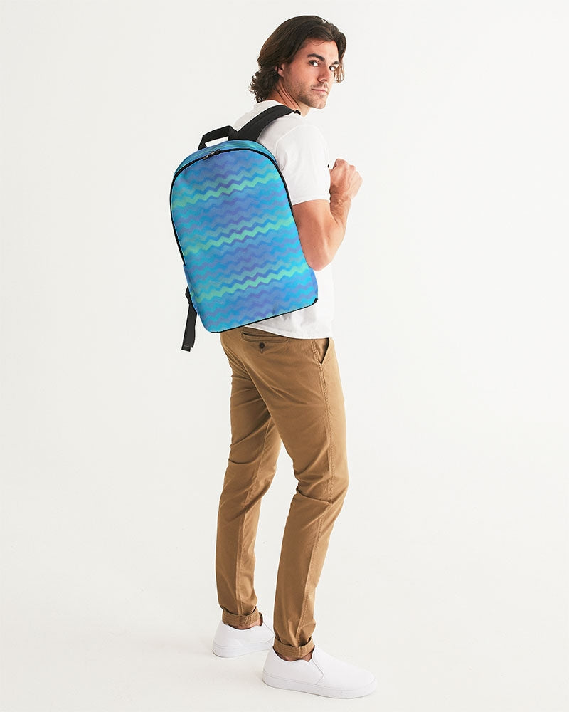 Mermaid Stripes Large Backpack