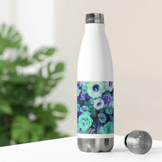 Aqua Flower Kaleidoscope  20oz Insulated Bottle