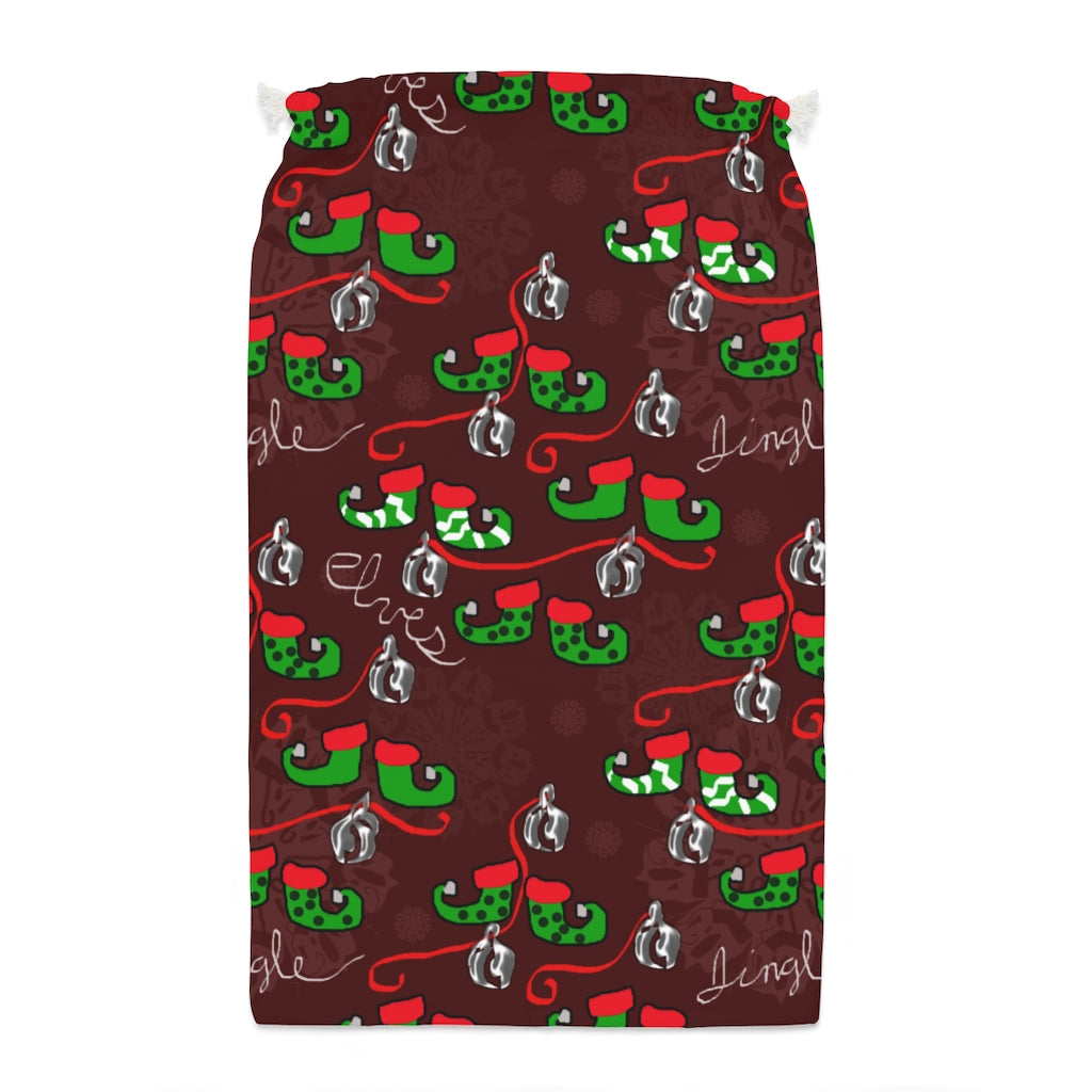 Elves Jingle Santa Sack