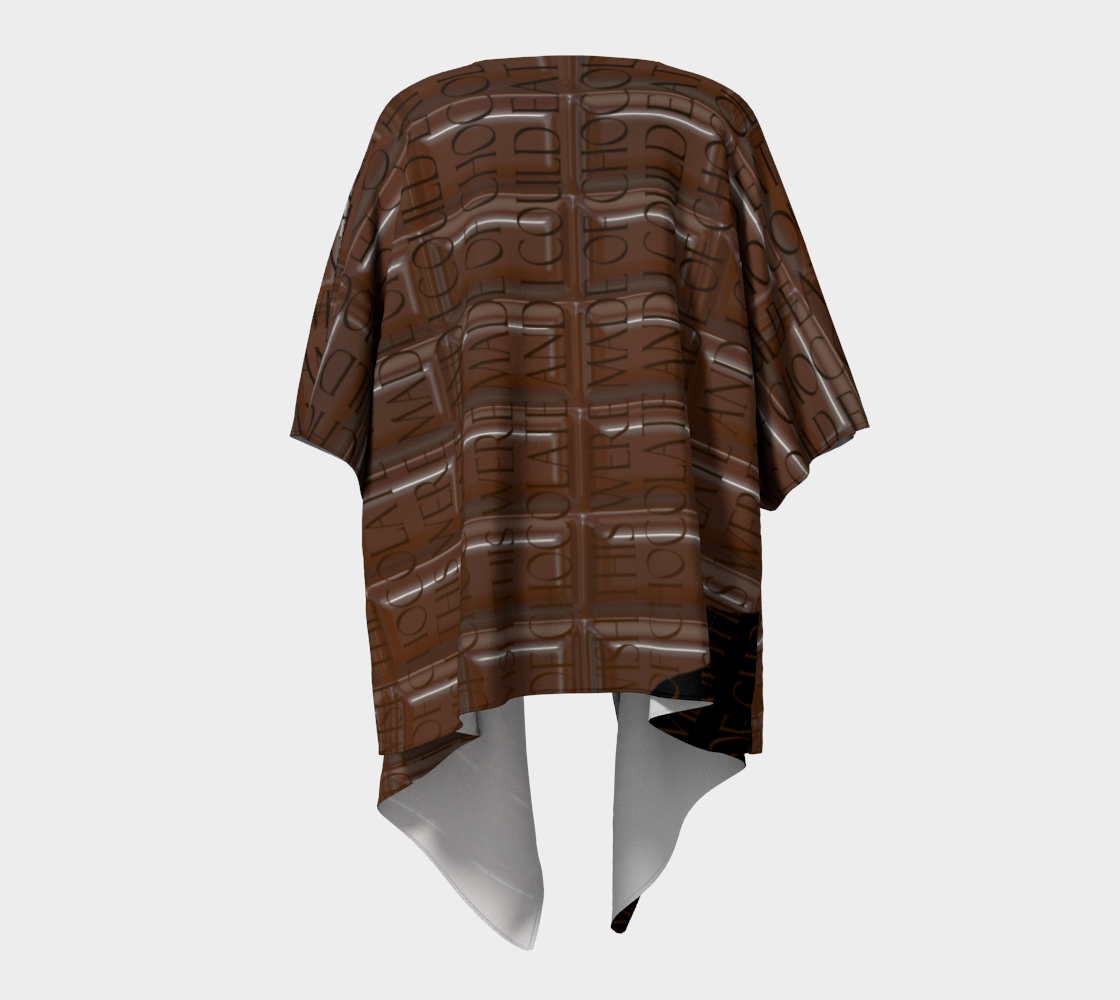 Chocolate Bar Draped Kimono