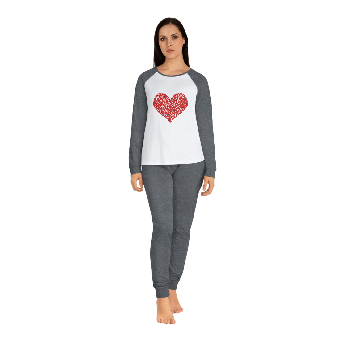 Heart Swirls Women's Pajama Set