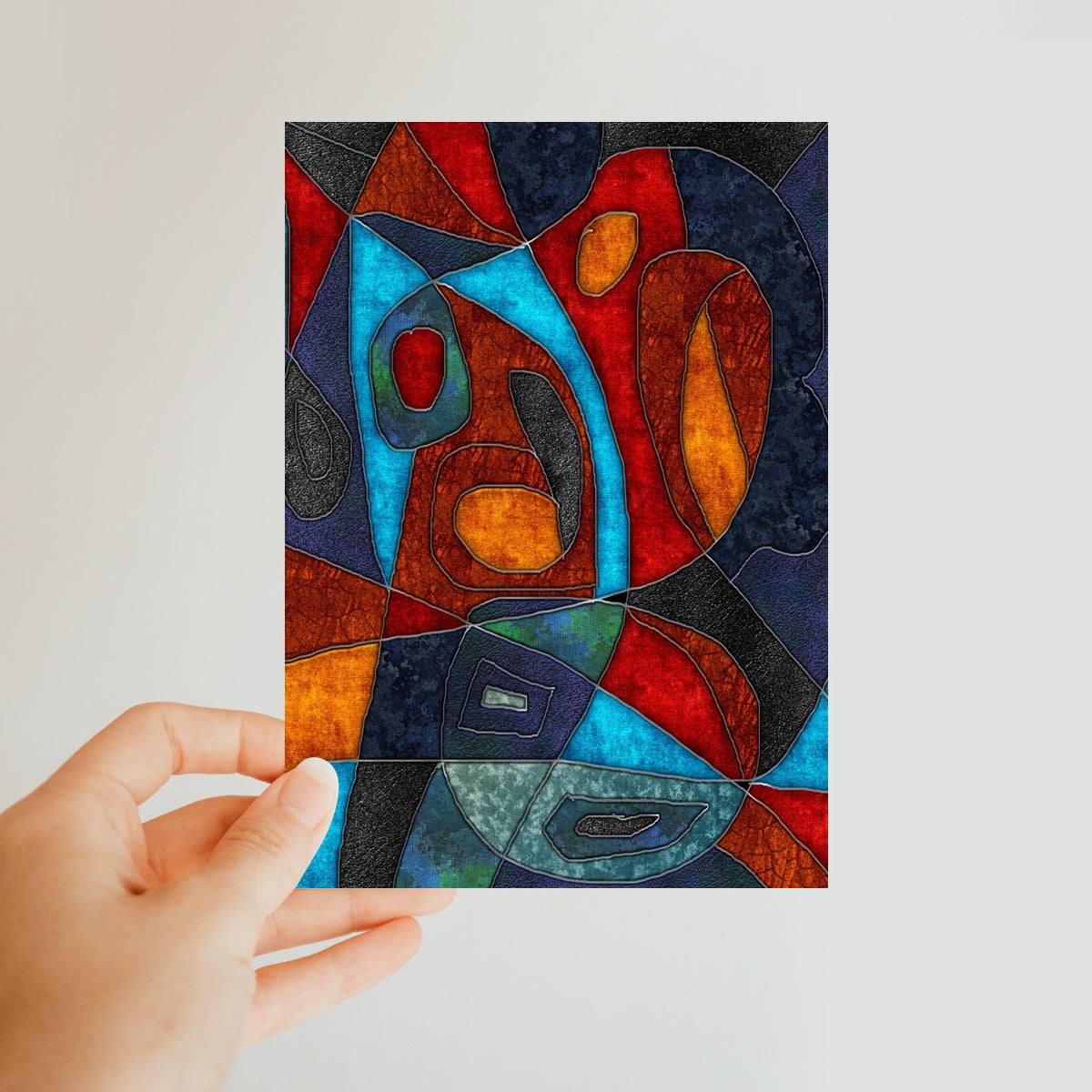 Abstract With Heart Classic Postcard