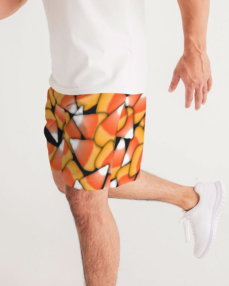 Candy Corn Pattern Men's Jogger Shorts