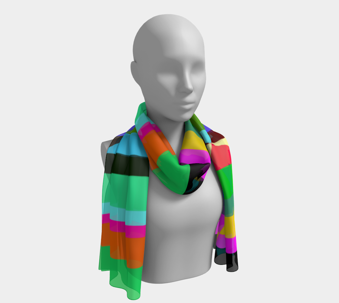 Stripes Interrupted Long Scarf