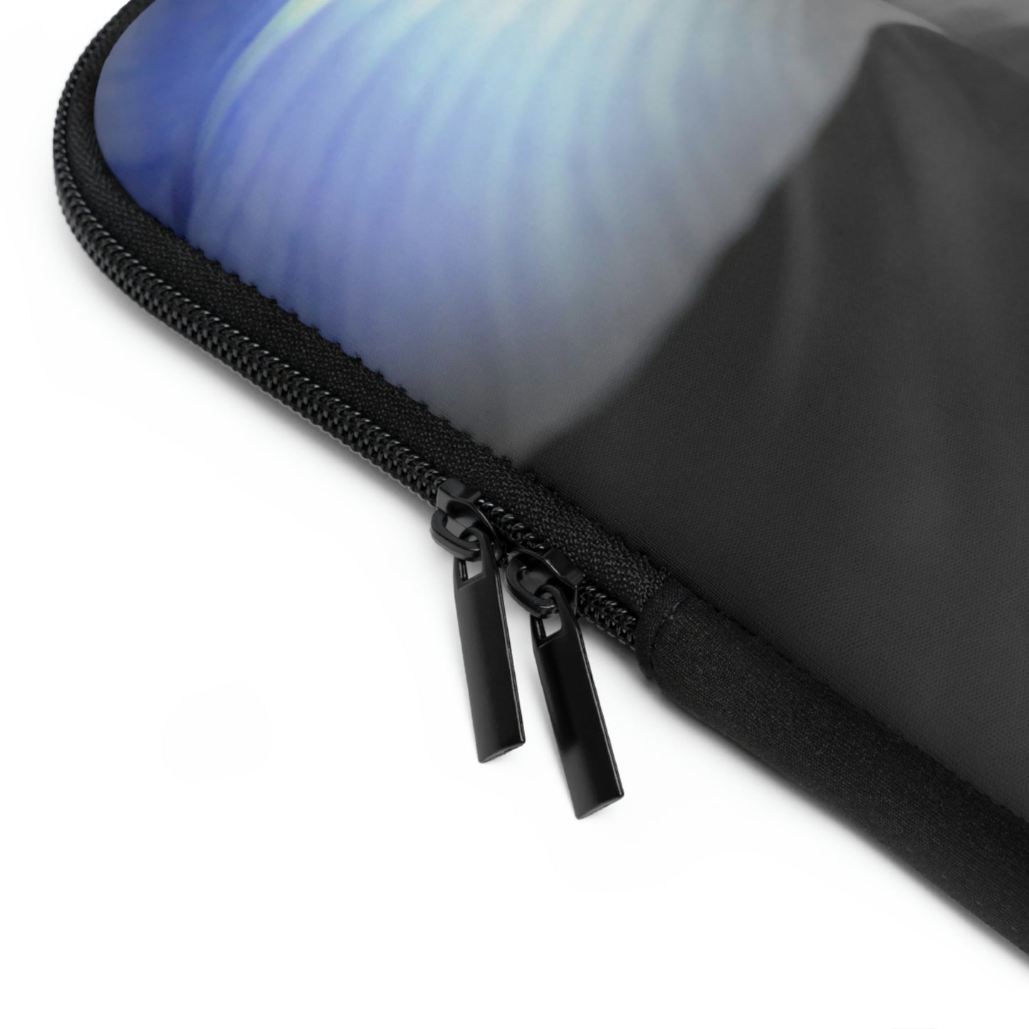 Black and White Iris Laptop Sleeve