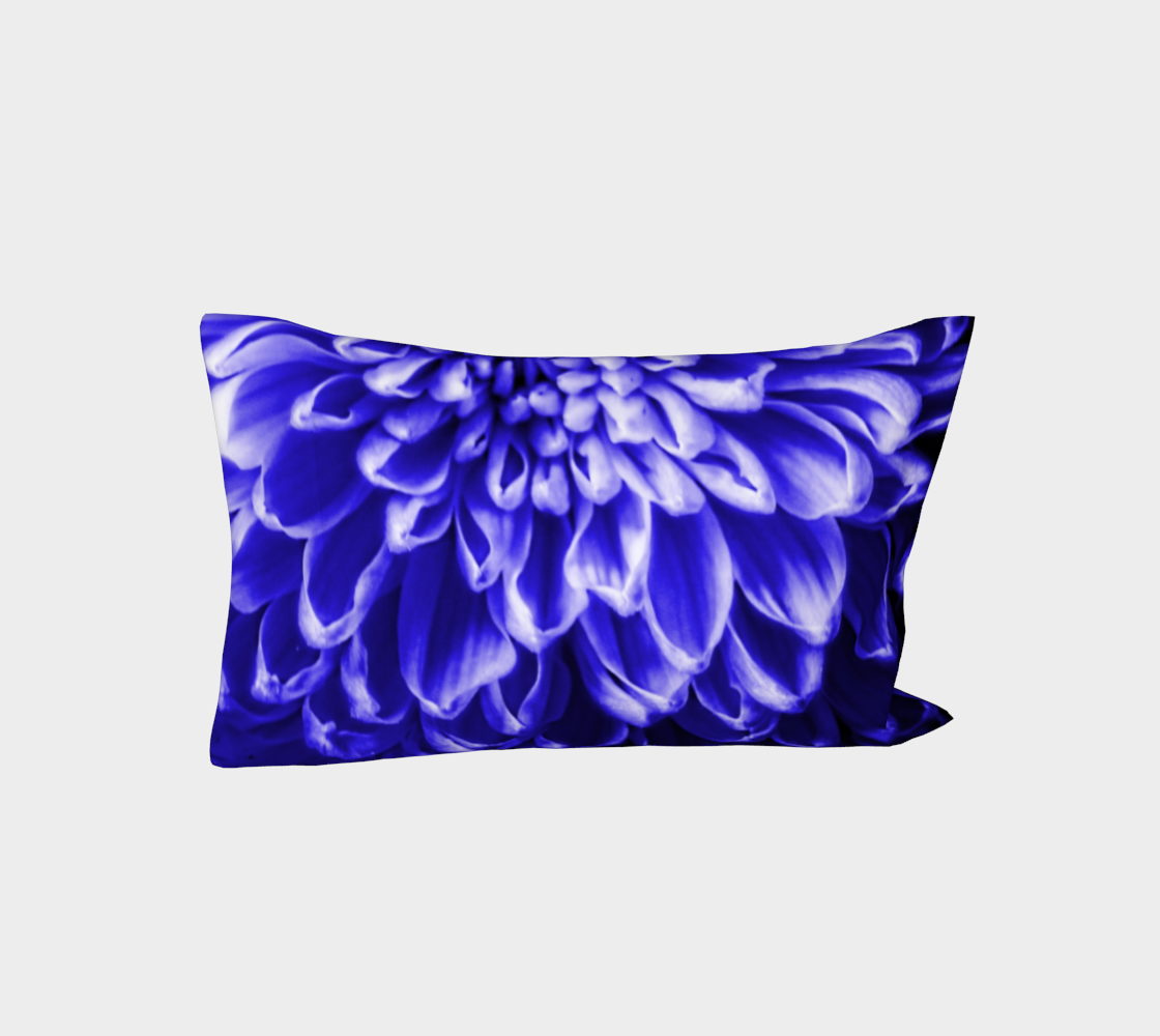 Blue Chrysanthemum Bed Pillow Sleeve