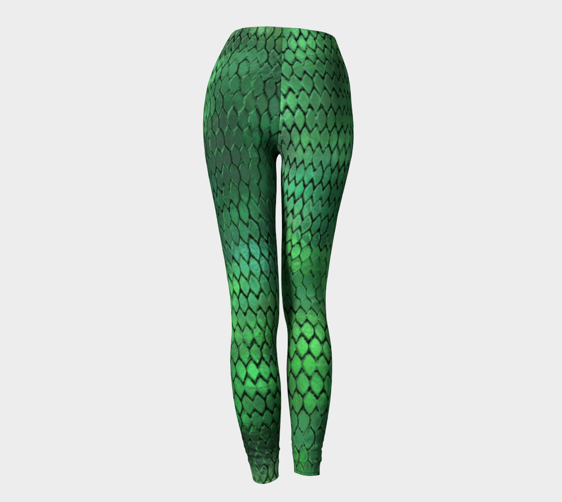 Green Dragon Scales Leggings