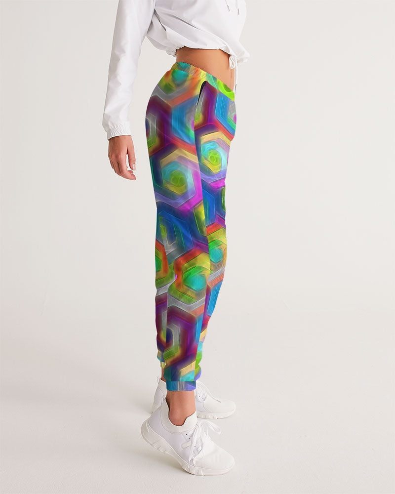 Colorful Hexagons Women's Track Pants