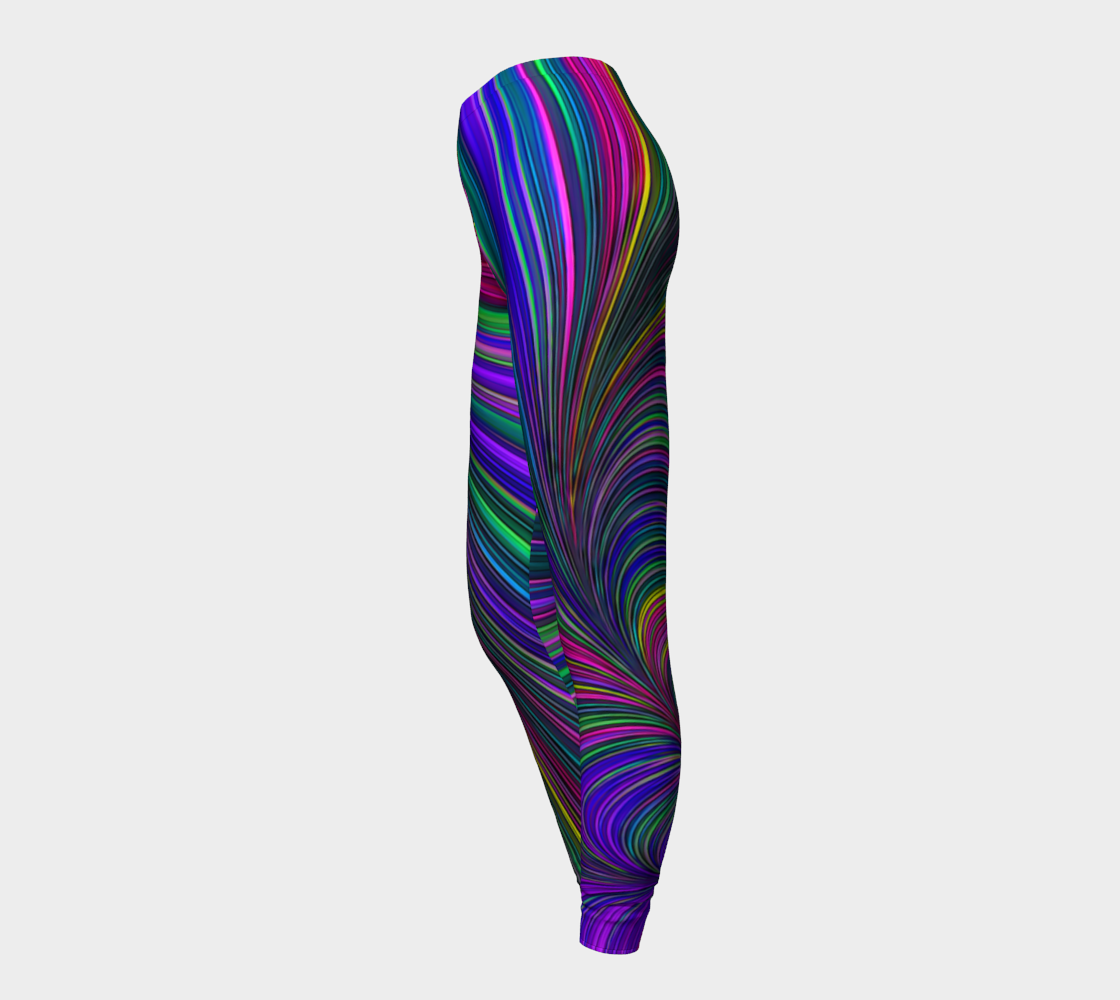 Purple Fractal 24 Leggings