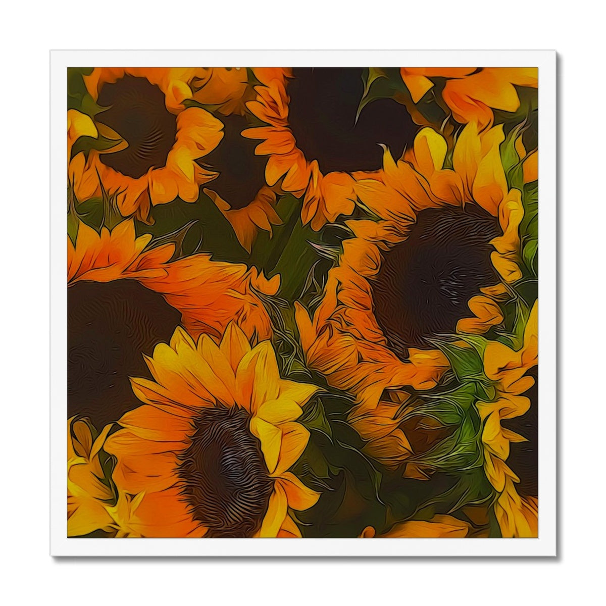 Sunflowers Framed Print