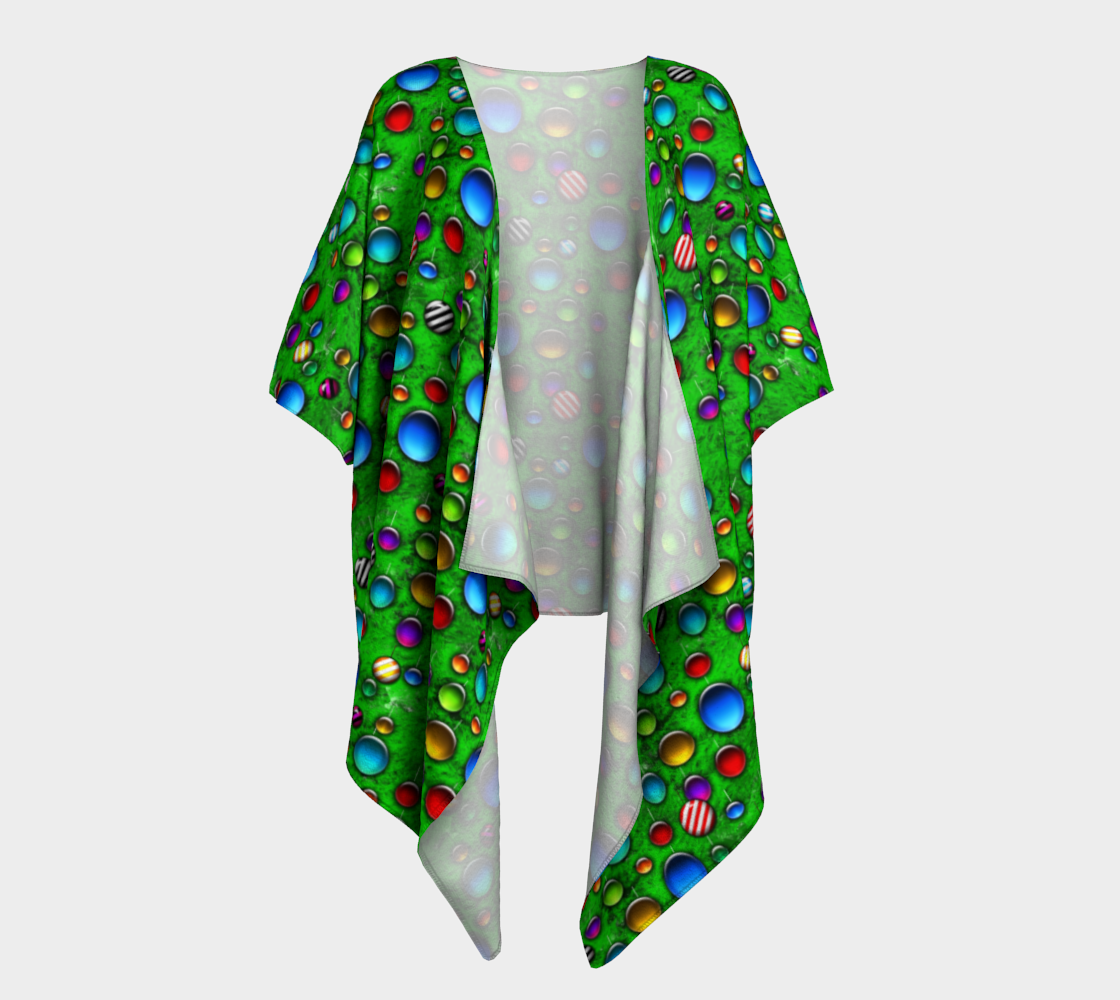 Wild Christmas Tree Draped Kimono