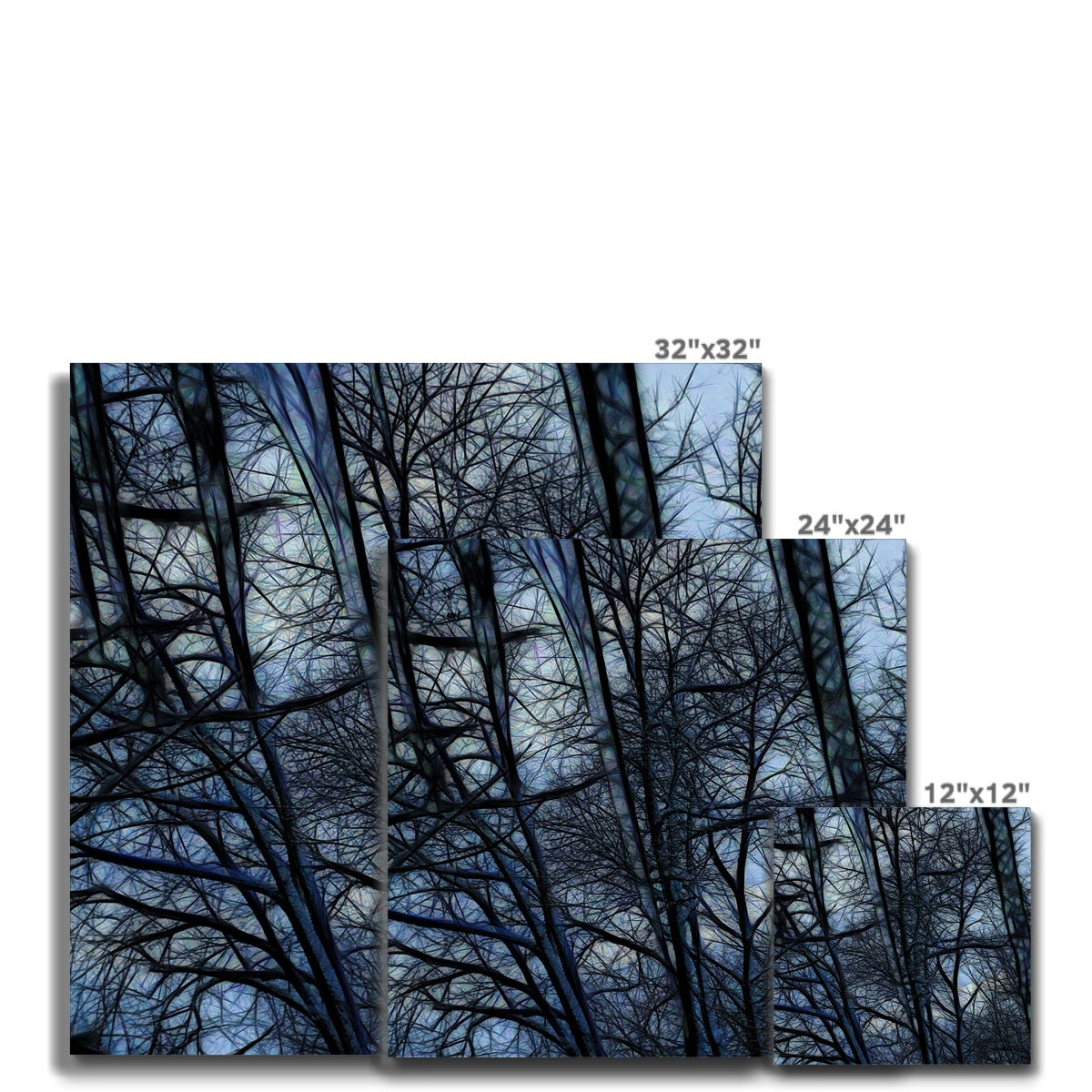 Twilight Icicles Canvas