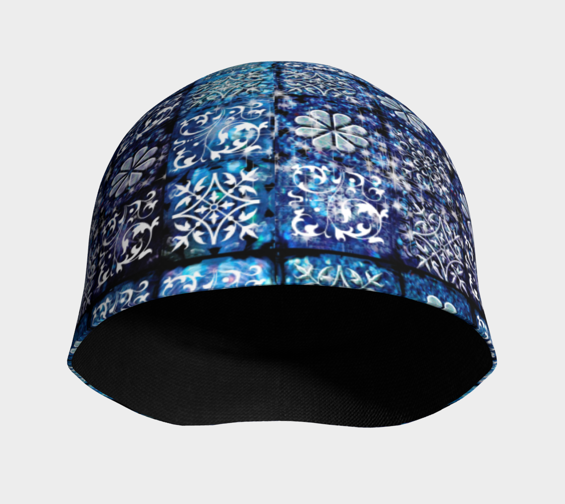 Blue Ice Crystals Hat