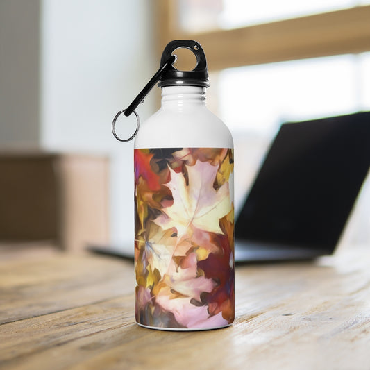 Fall Leaves Bright Stainless Steel Water Bottle
