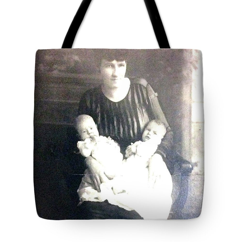 Early 1900s Mother and Twins - Tote Bag