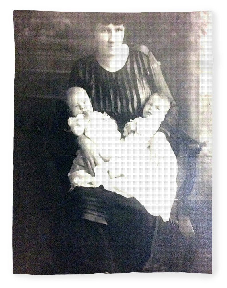 Early 1900s Mother and Twins - Blanket