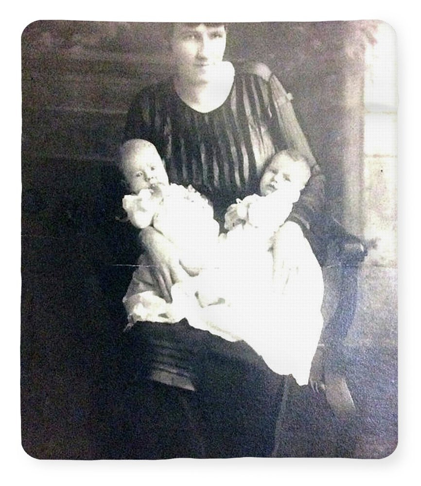 Early 1900s Mother and Twins - Blanket