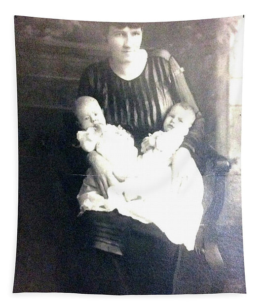 Early 1900s Mother and Twins - Tapestry