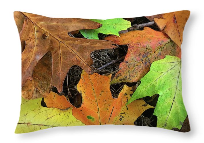 Early October Leaves 1 - Throw Pillow