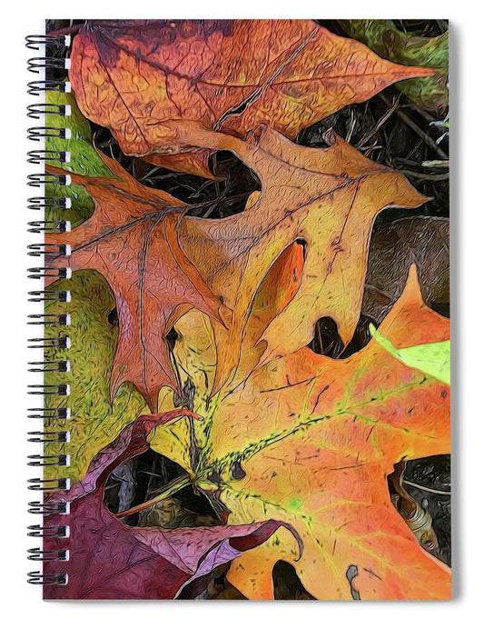 Early October Leaves 2 - Spiral Notebook