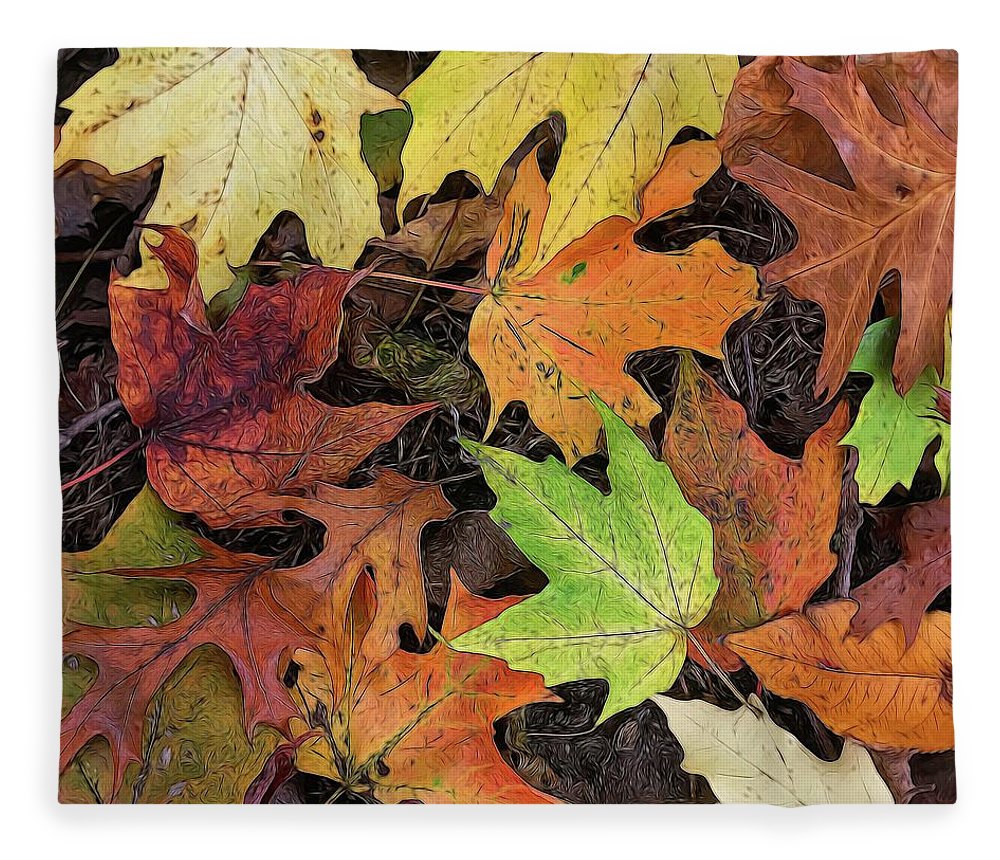 Early October Leaves 3 - Blanket