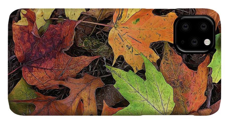 Early October Leaves 3 - Phone Case