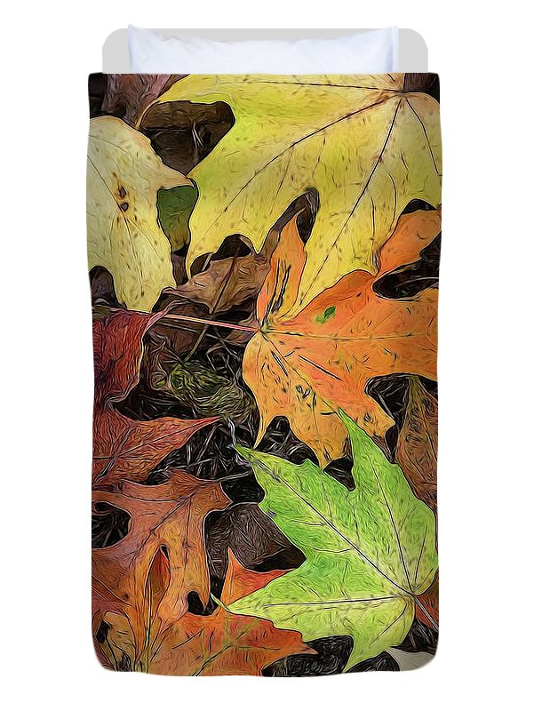 Early October Leaves 3 - Duvet Cover