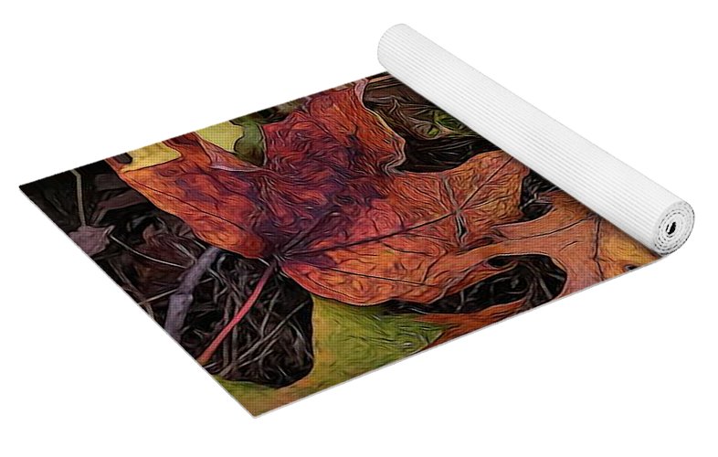 Early October Leaves 3 - Yoga Mat