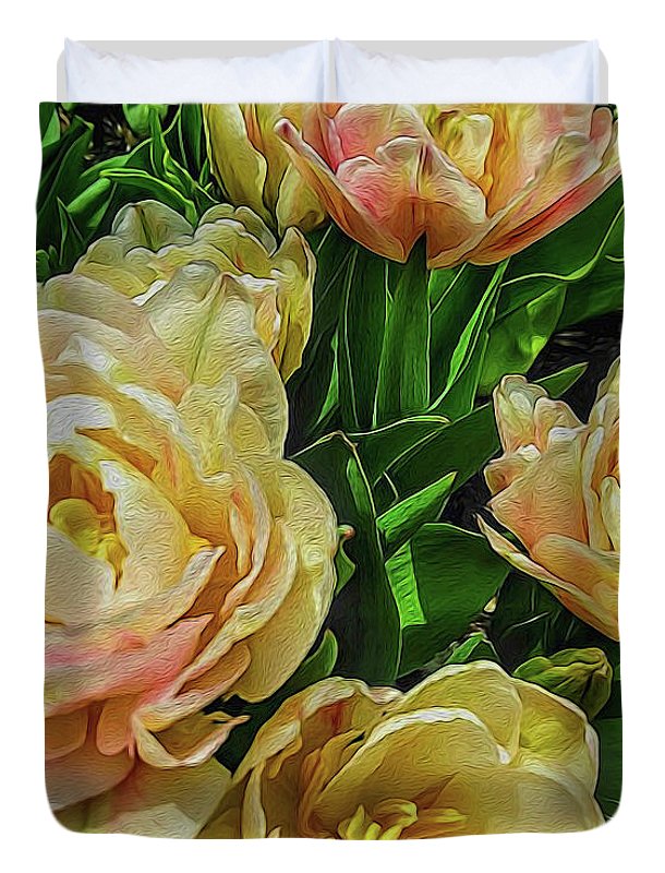 Early Summer Flowers - Duvet Cover