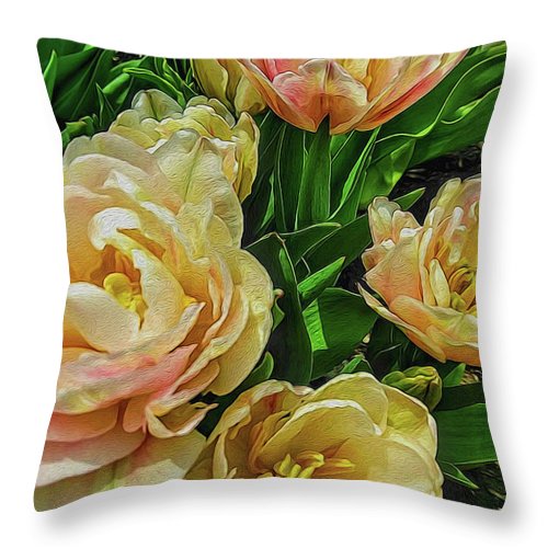 Early Summer Flowers - Throw Pillow
