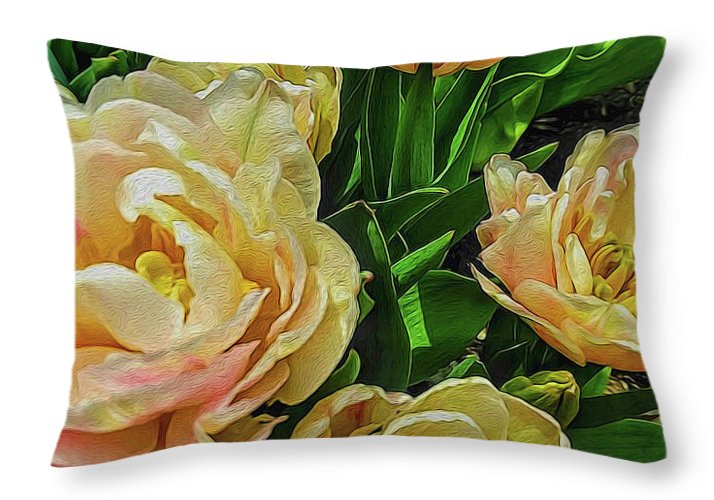 Early Summer Flowers - Throw Pillow