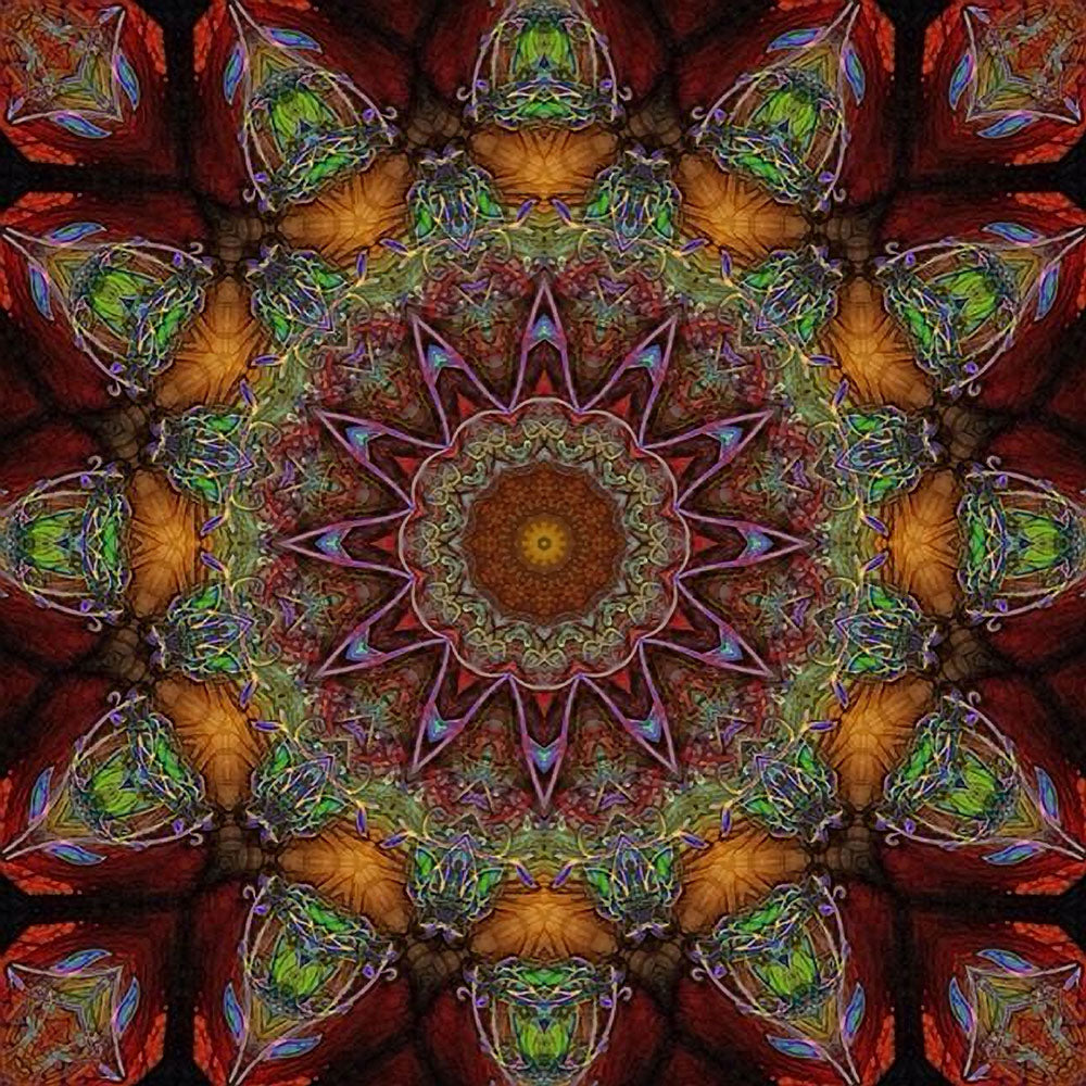 Earthy Kaleidoscope Digital Image Download
