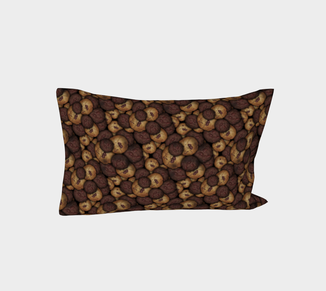 Chocolate Chip Cookies Pattern Bed Pillow Sleeve