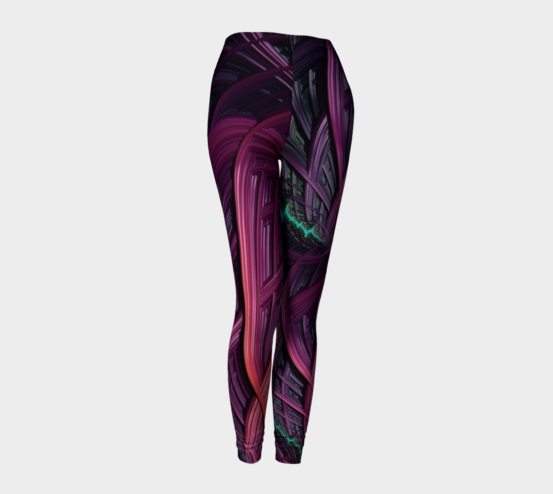 Pink Purple Fractal 20 Leggings