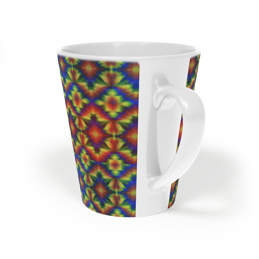 Carnival Kaleidoscope Latte Mug, 12oz