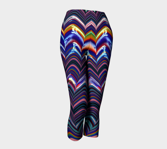 Triangle Paint Stripes Capris