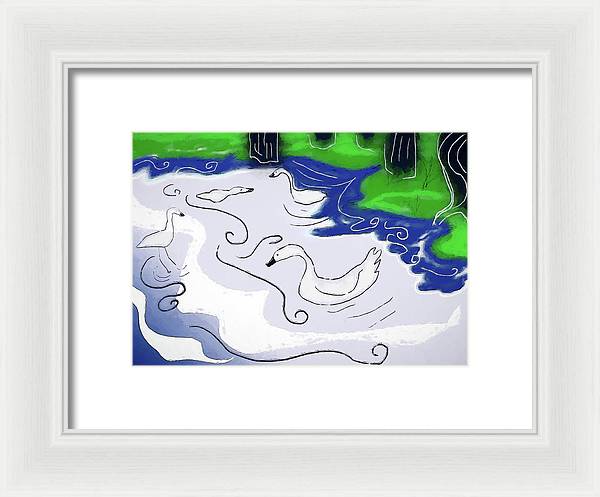 Egrets - Framed Print