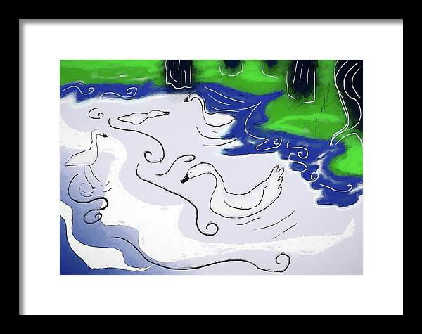 Egrets - Framed Print