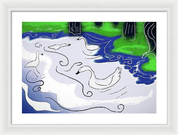 Egrets - Framed Print