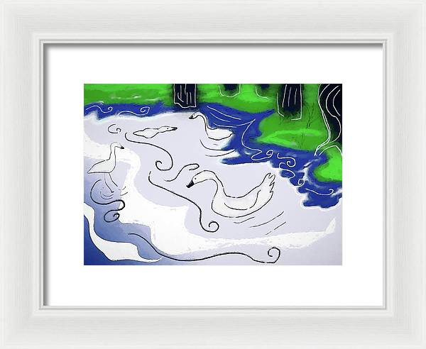 Egrets - Framed Print