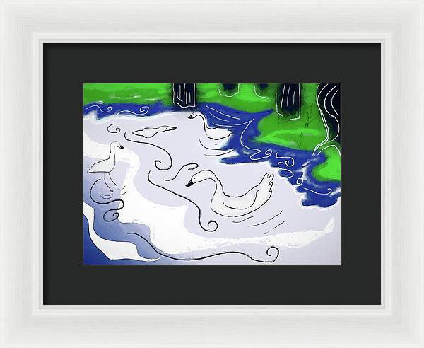 Egrets - Framed Print