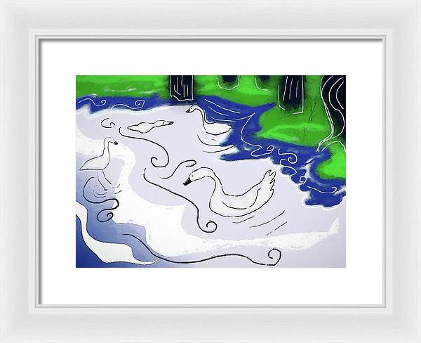 Egrets - Framed Print