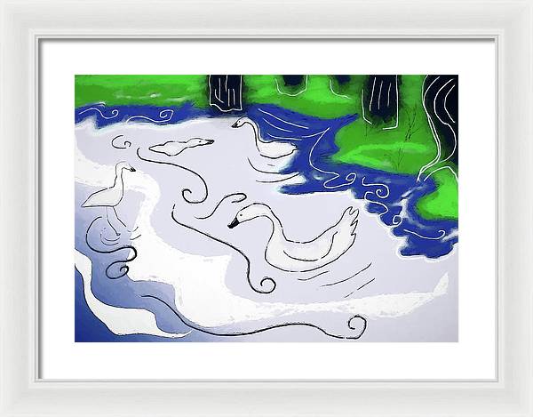 Egrets - Framed Print