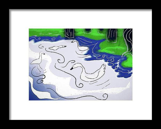 Egrets - Framed Print