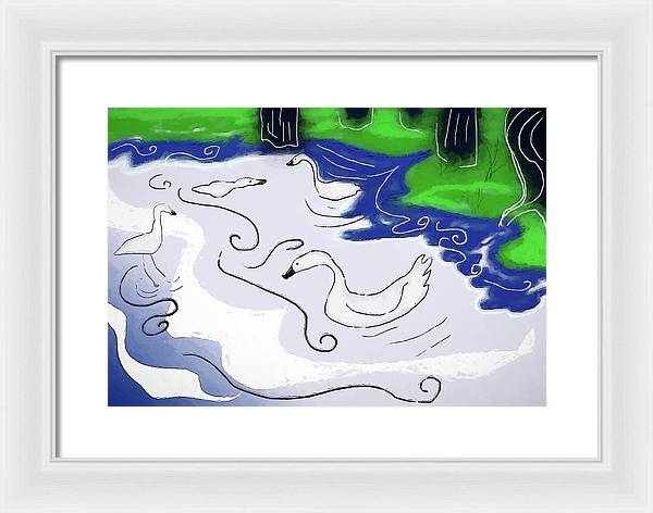 Egrets - Framed Print